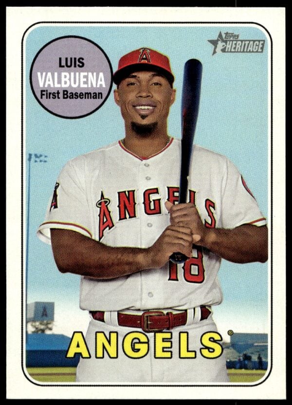 2018 Topps Heritage High Number Luis Valbuena #597 (Front)