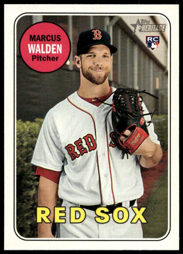 2018 Topps Heritage High Number Marcus Walden #605 (Front)