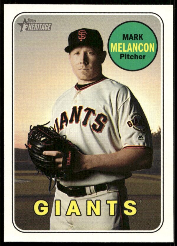 2018 Topps Heritage High Number Mark Melancon #553 (Front)