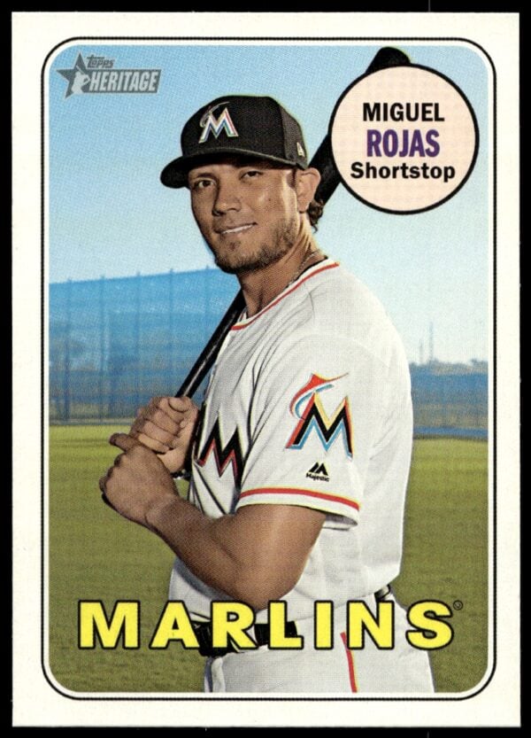 2018 Topps Heritage High Number Miguel Rojas #699 (Front)