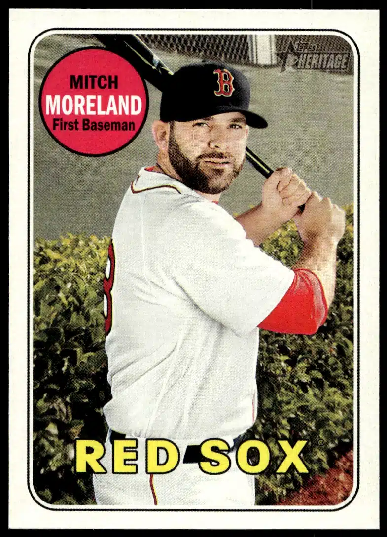 2018 Topps Heritage High Number Mitch Moreland #625 (Front)