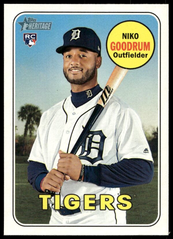 2018 Topps Heritage High Number Niko Goodrum #534 (Front)