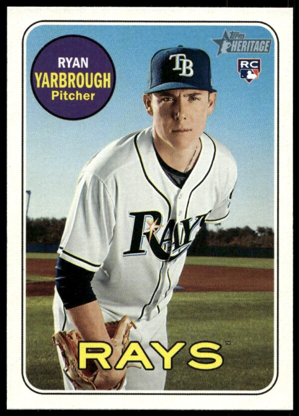 2018 Topps Heritage High Number Ryan Yarbrough #543 (Front)