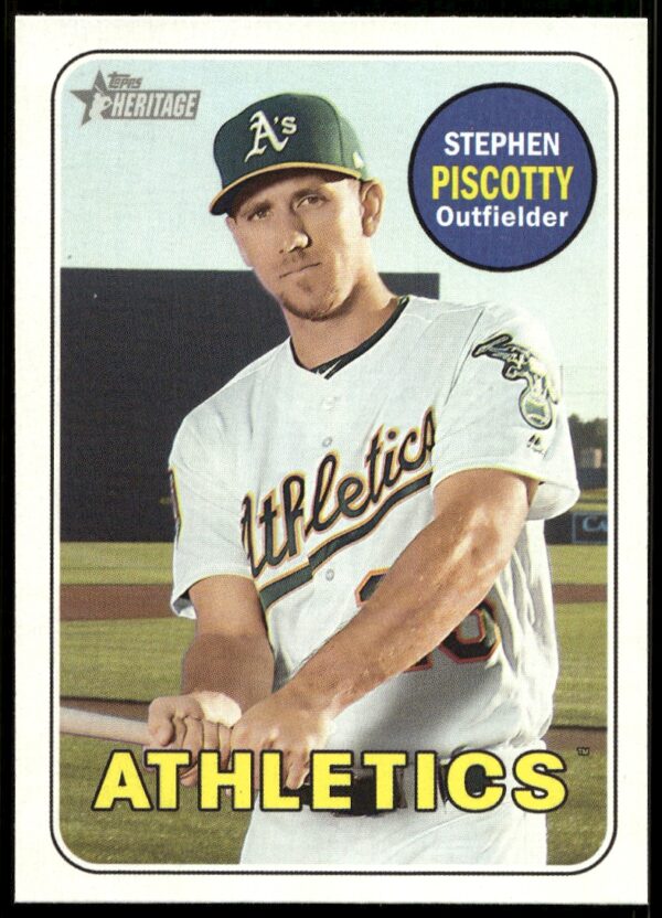 2018 Topps Heritage High Number Stephen Piscotty #701 (Front)