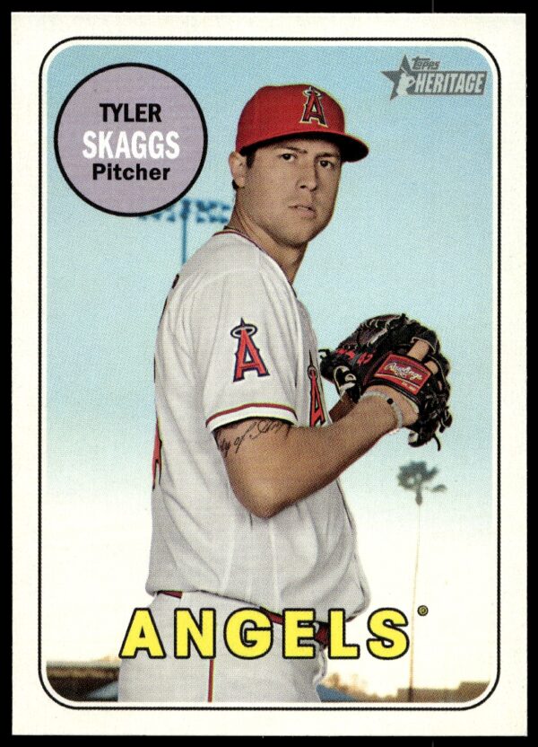 2018 Topps Heritage High Number Tyler Skaggs #572 (Front)