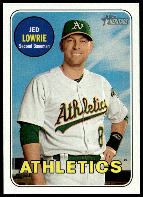 2018 Topps Heritage Jed Lowrie #311 (Front)