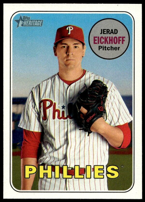 2018 Topps Heritage Jerad Eickhoff #392 (Front)