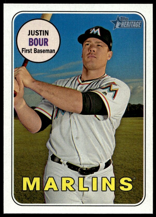 2018 Topps Heritage Justin Bour #113 (Front)