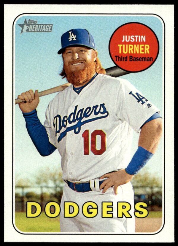 2018 Topps Heritage Justin Turner #312 (Front)