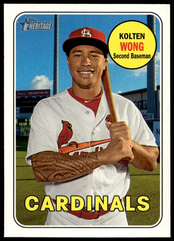 2018 Topps Heritage Kolten Wong #121 (Front)