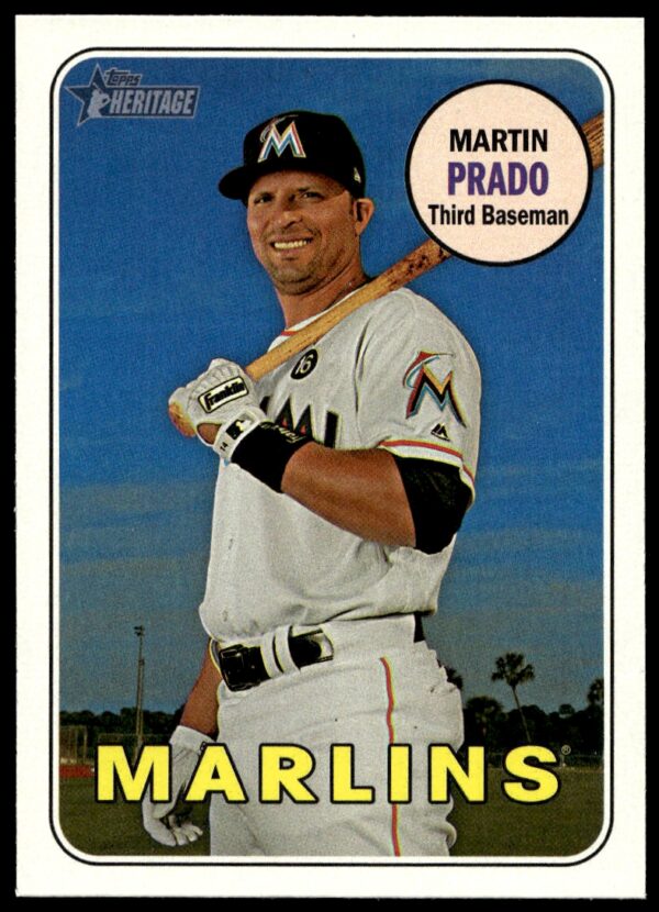 2018 Topps Heritage Martin Prado #137 (Front)