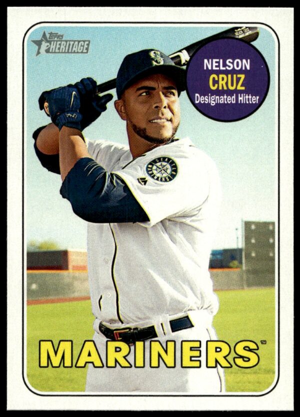 2018 Topps Heritage Nelson Cruz #322 (Front)