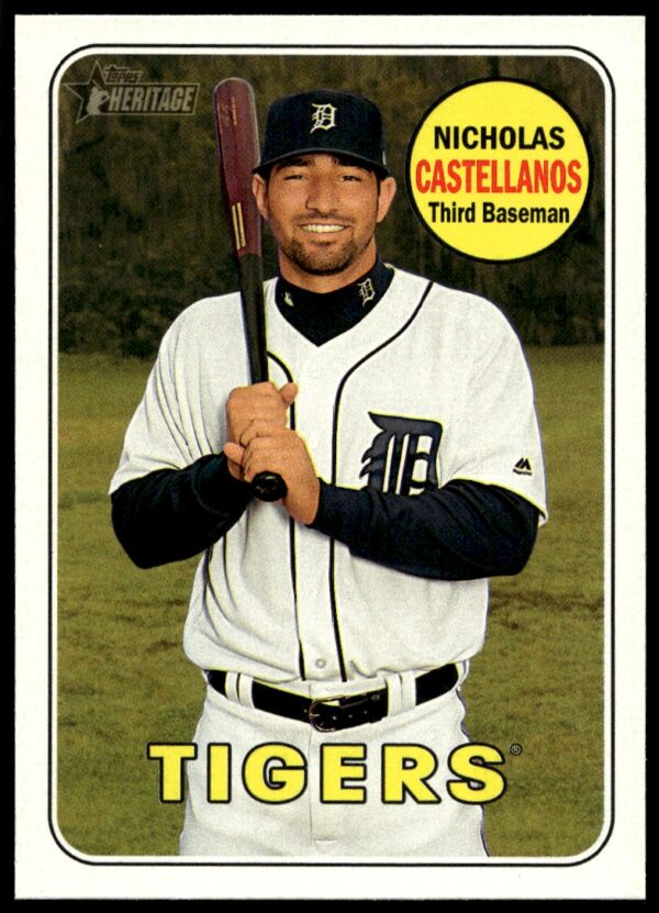 2018 Topps Heritage Nicholas Castellanos #125 (Front)