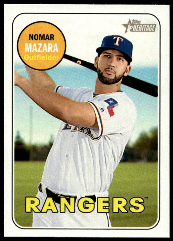 2018 Topps Heritage Nomar Mazara #335 (Front)