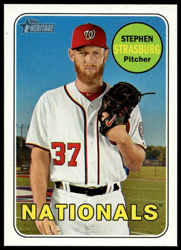 2018 Topps Heritage Stephen Strasburg #92 (Front)