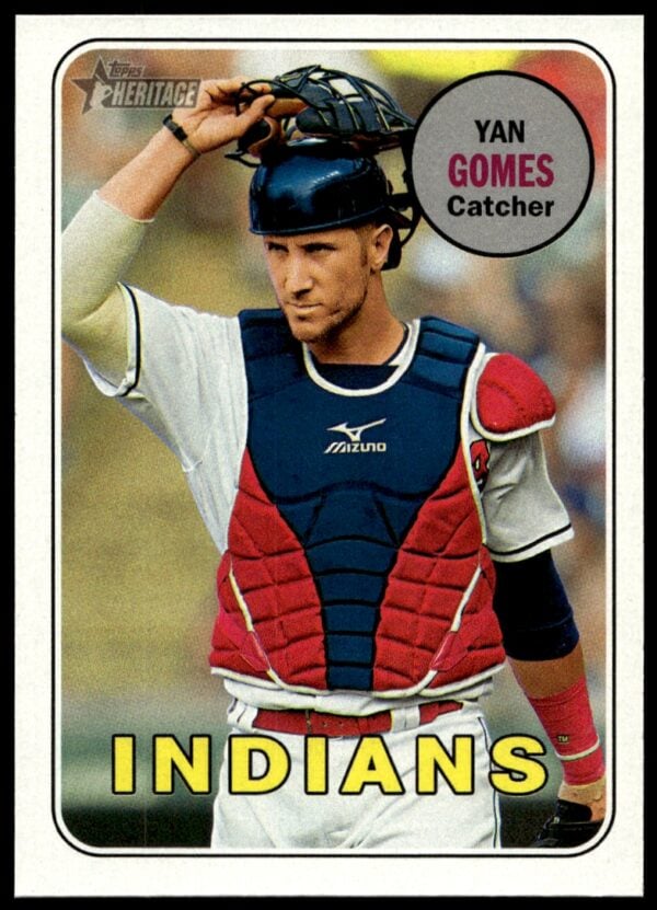 2018 Topps Heritage Yan Gomes #350 (Front)