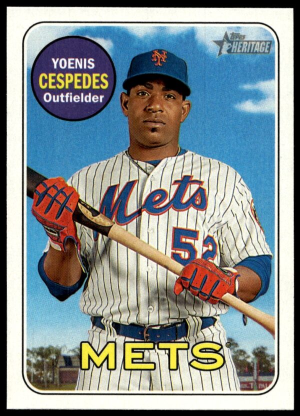 2018 Topps Heritage Yoenis Cespedes #221 (Front)