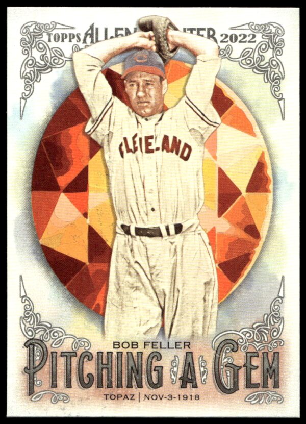 2022 Topps Allen & Ginter Bob Feller Pitching a Gem #PAG-19 (Front)