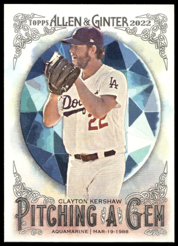 2022 Topps Allen & Ginter Clayton Kershaw Pitching a Gem #PAG-13 (Front)