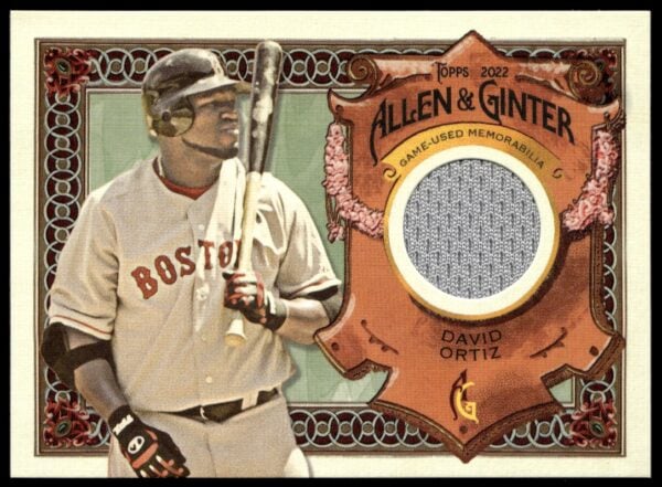 2022 Topps Allen & Ginter David Ortiz Full-Size Relics A Design #AGRA-DO (Front)