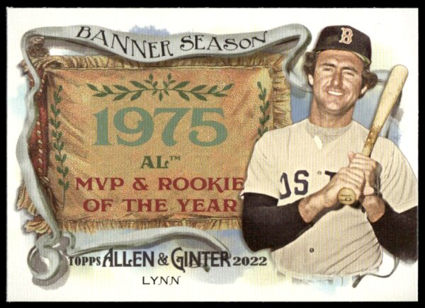 2022 Topps Allen & Ginter Fred Lynn Banner Seasons #BS-47 (Front)