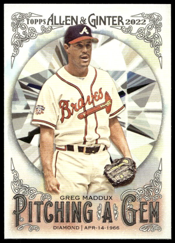 2022 Topps Allen & Ginter Greg Maddux Pitching a Gem #PAG-1 (Front)