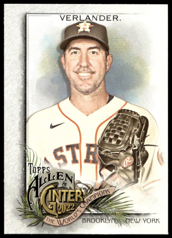 2022 Topps Allen & Ginter Justin Verlander #51 (Front)