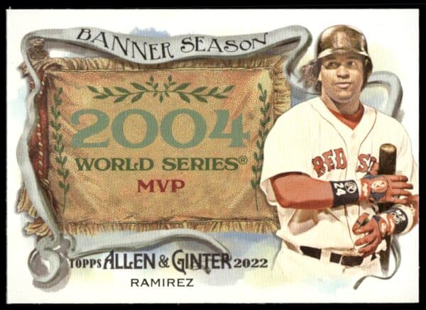 2022 Topps Allen & Ginter Manny Ramirez Banner Seasons #BS-38 (Front)