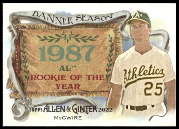 2022 Topps Allen & Ginter Mark McGwire Banner Seasons #BS-50 (Front)