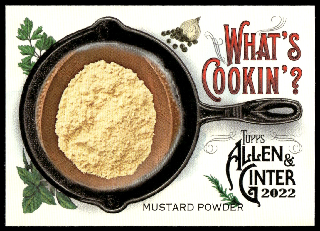 2022 Topps Allen & Ginter Mustard Powder What's Cookin? #WC-9 (Front)