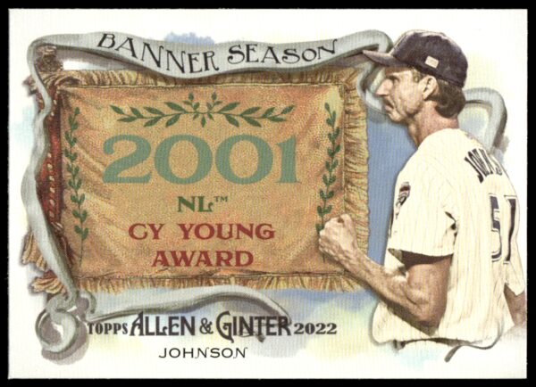 2022 Topps Allen & Ginter Randy Johnson Banner Seasons #BS-24 (Front)