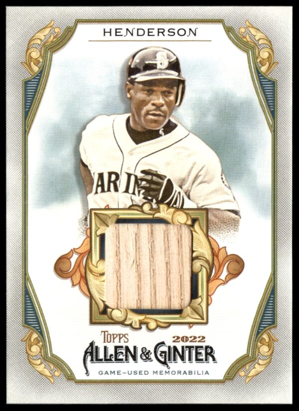 2022 Topps Allen & Ginter Rickey Henderson Full-Size Relics B Design #AGRB-RH (Front)