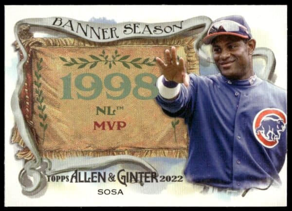 2022 Topps Allen & Ginter Sammy Sosa Banner Seasons #BS-20 (Front)