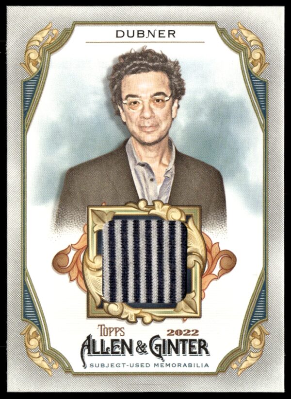 2022 Topps Allen & Ginter Stephen Dubner Full-Size Relics B Design #AGRB-SDU (Front)