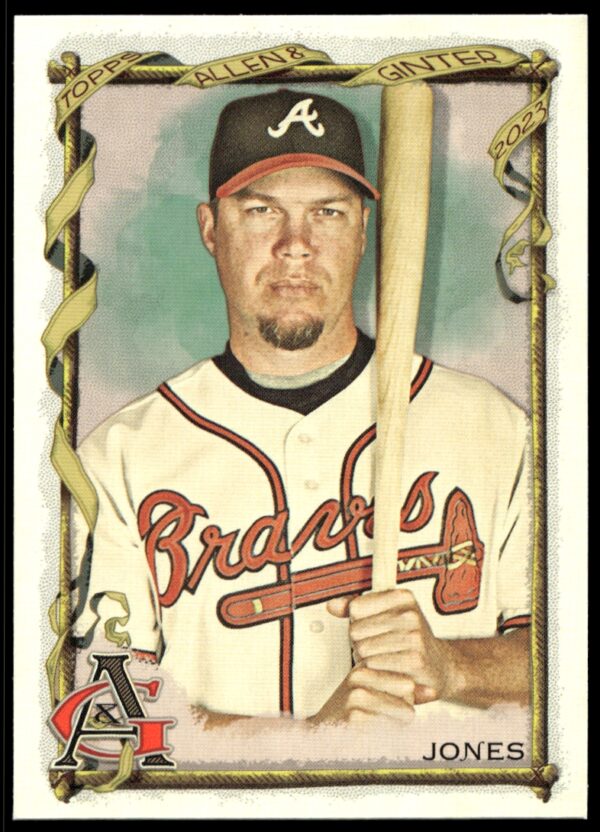 2023 Topps Allen & Ginter Chipper Jones #187 (Front)