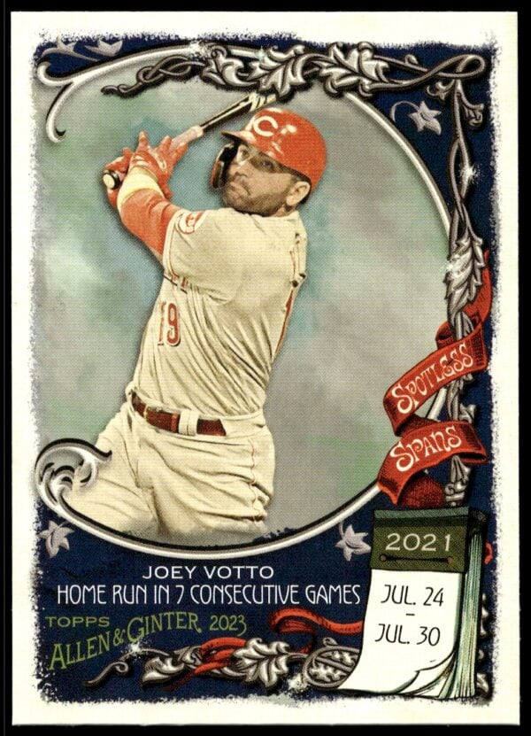 2023 Topps Allen & Ginter Joey Votto Spotless Spans #SS-33 (Front)