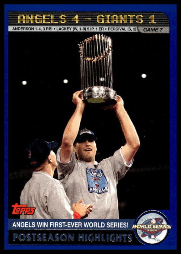 2003 Topps Angels Win First-Ever World Series! #721 (Front)