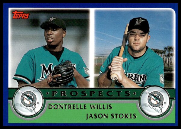 2003 Topps Dontrelle Willis / Jason Stokes #677 (Front)