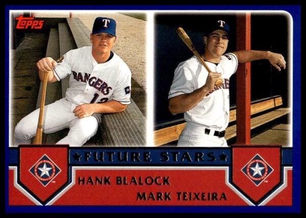 2003 Topps Hank Blalock / Mark Teixeira #324 (Front)