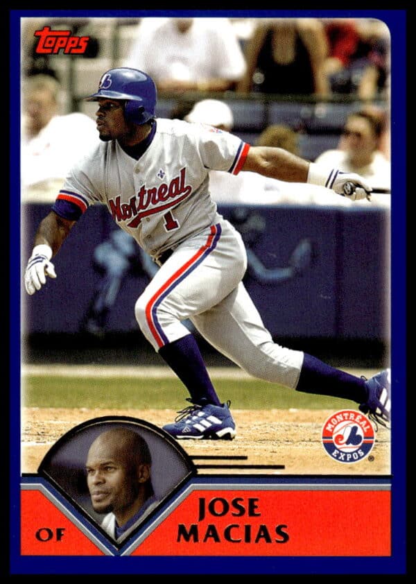 2003 Topps Jose Macias #524 (Front)