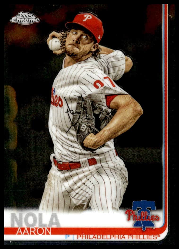 2019 Topps Chrome Aaron Nola #176 (Front)