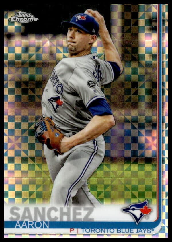 2019 Topps Chrome Aaron Sanchez X-Fractor #132 (Front)