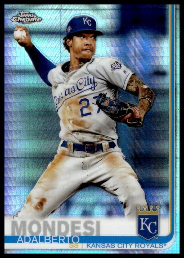 2019 Topps Chrome Adalberto Mondesi Prism Refractor #22 (Front)