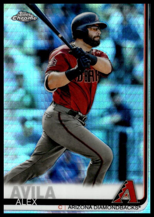 2019 Topps Chrome Alex Avila Prism Refractor #34 (Front)