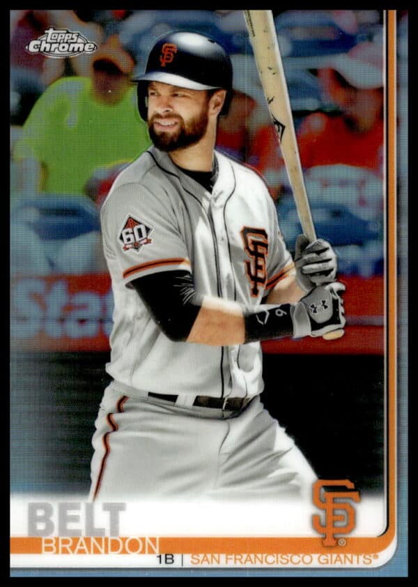 2019 Topps Chrome Brandon Belt Rainbow Foil #125 (Front)