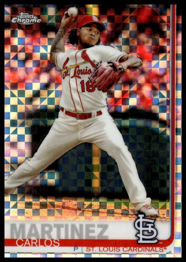 2019 Topps Chrome Carlos Martinez X-Fractor #149 (Front)