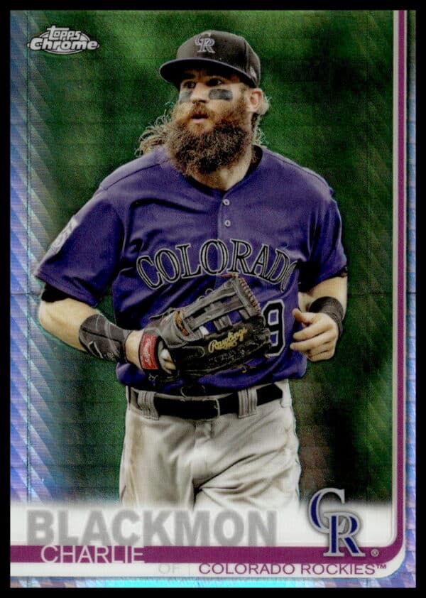 2019 Topps Chrome Charlie Blackmon Prism Refractor #16 (Front)