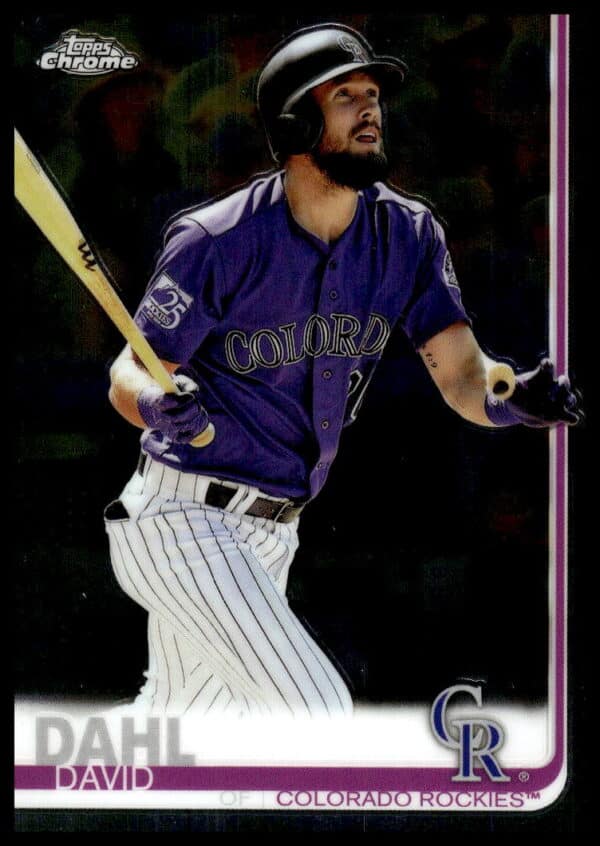 2019 Topps Chrome David Dahl #91 (Front)