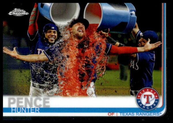 2019 Topps Chrome Hunter Pence #15 (Front)