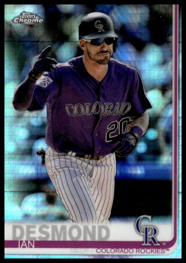 2019 Topps Chrome Ian Desmond Prism Refractor #113 (Front)